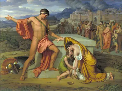 Pyrrhus og Andromache ved Hektors grav