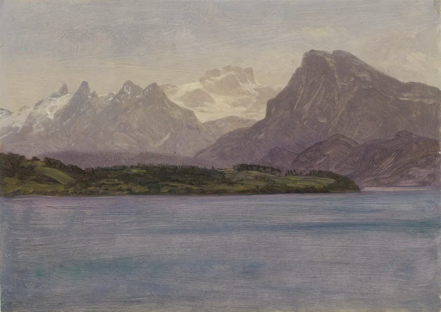 Alaskan Coast Range by Albert Bierstadt, born Solingen, Germany 1830-died New York City 1902
