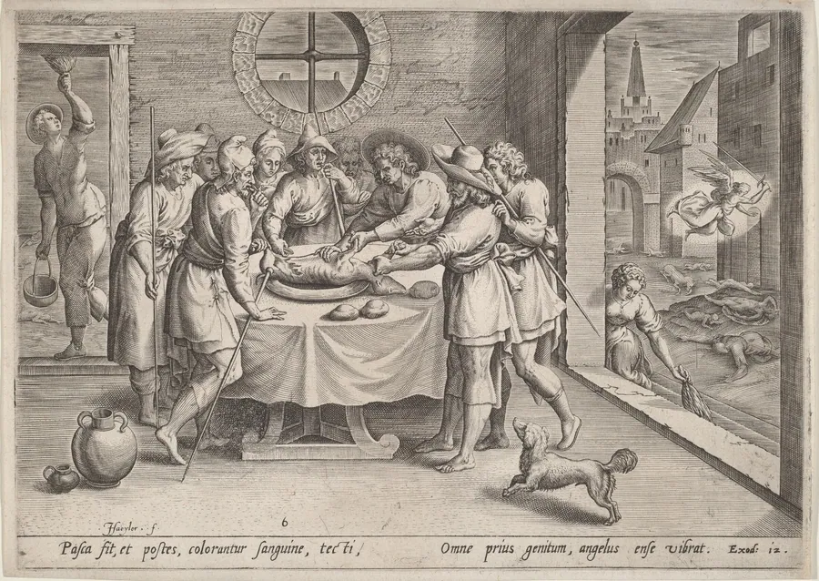 Preparation for the Passover by Jan Sadeler I