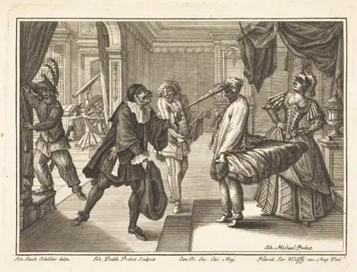 Harlequin at Dr. Polovard's House