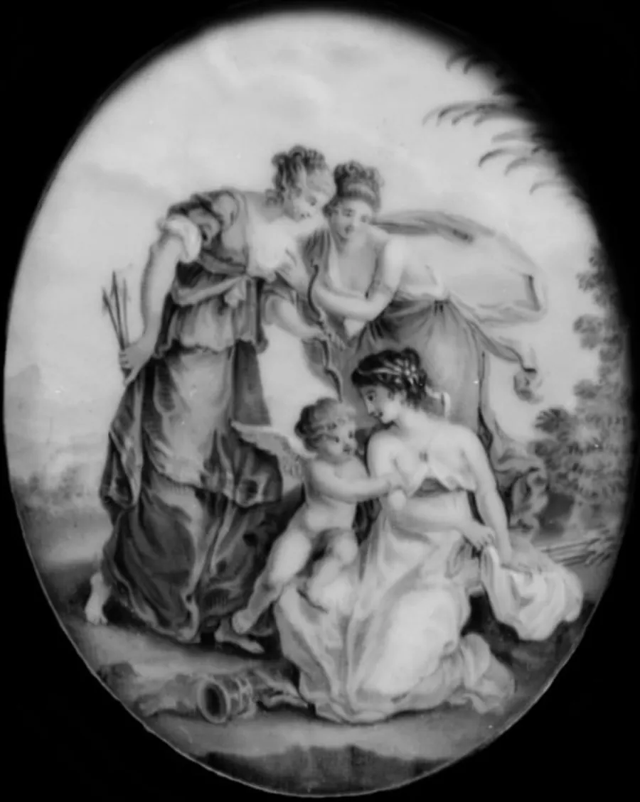Amor og gratierne by Georg Seiptius