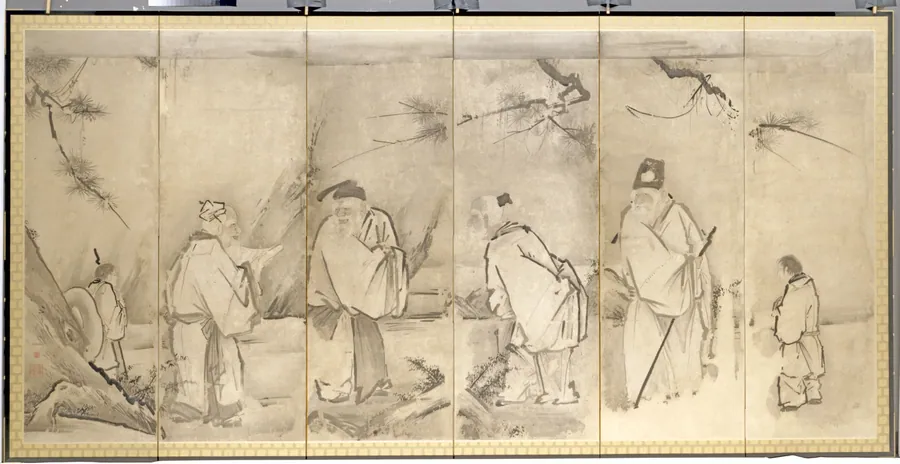 Four Elders of Mt. Shang by Kano Tan’yū