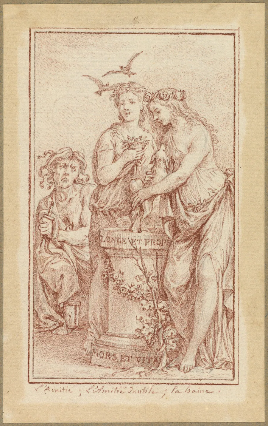 Friendship, Useless Friendship, and Hate by Charles-Nicolas Cochin II
