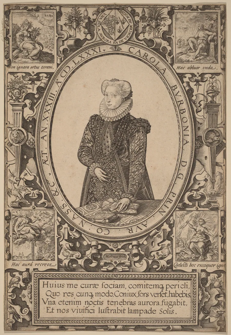Charlotte of Bourbon by Hendrick Goltzius