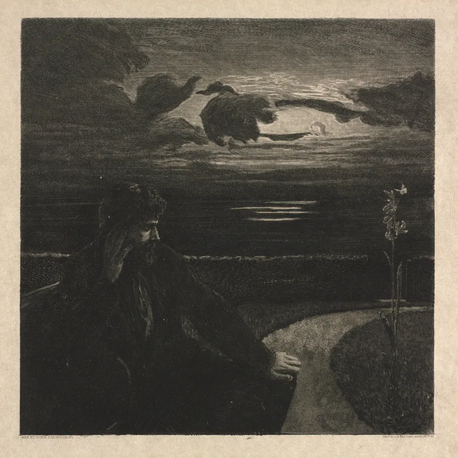 Night, from On Death, Part I, Opus XI (Nacht, Vom Tode, Erster Teil, Opus XI) by Max Klinger