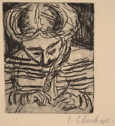 Young Girl Drawing