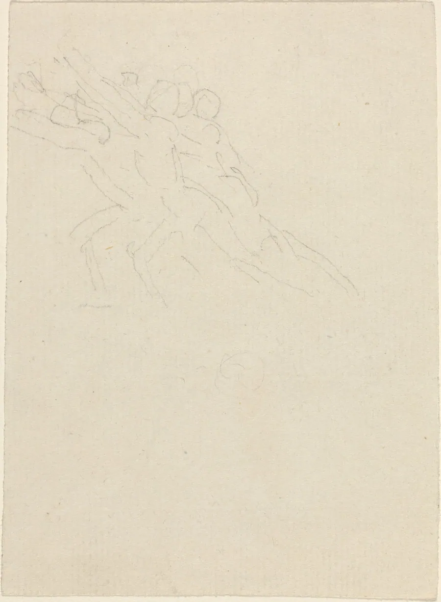 Running Figures with Arms Raised by John Flaxman