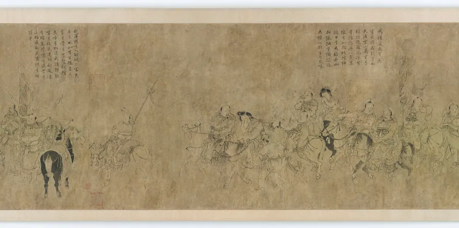 The captivity of Cai Wenji by Formerly attributed to Li Cheng 李成 (919-967)