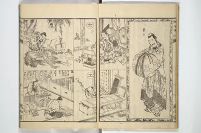 絵本孝経|Picture Book of The Kōkyō [Ch. Xiao Qing], Canon of Filial Piety (Ehon kōkyō}  絵本孝経