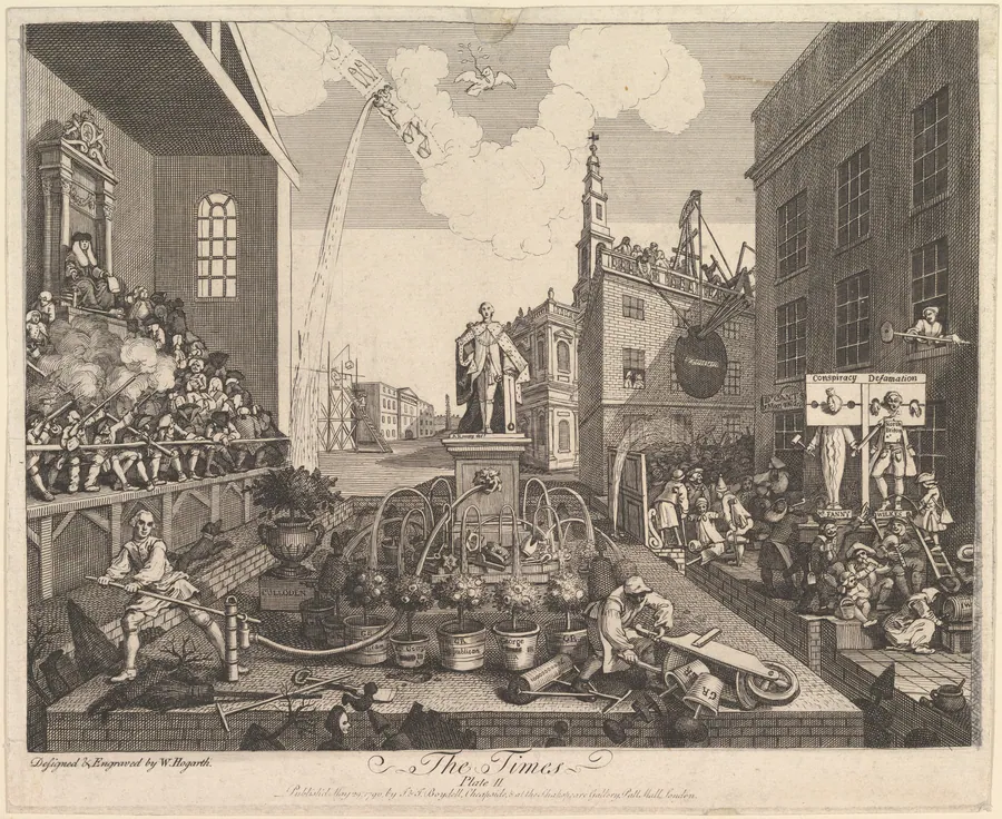 The Times, Plate 2 by William Hogarth