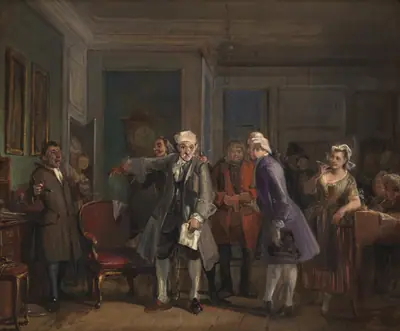 Fra Ludvig Holbergs "Den Stundesløse", I akt, 6. scene