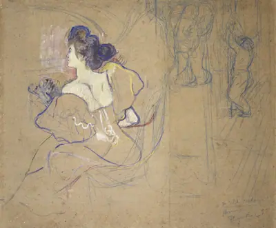 Madame Thadée Natanson (Misia Godebska, 1872–1950) at the Theater