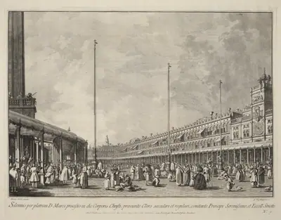 Procession on Corpus Christi Day in the Piazza San Marco