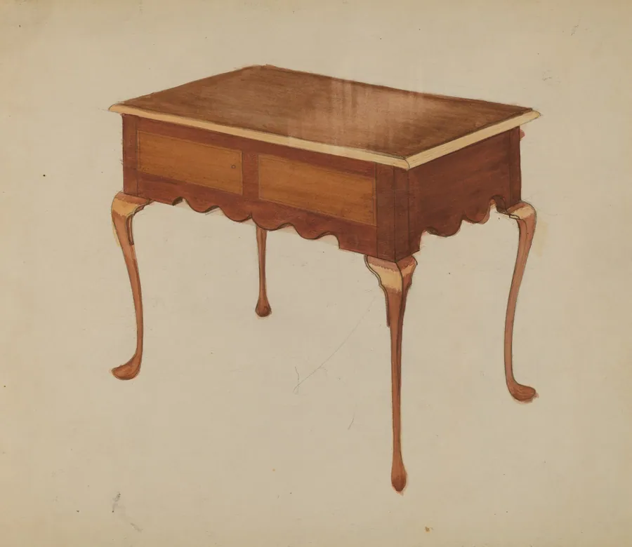 Rectangular Table for Serving or Tea by American 20th Century