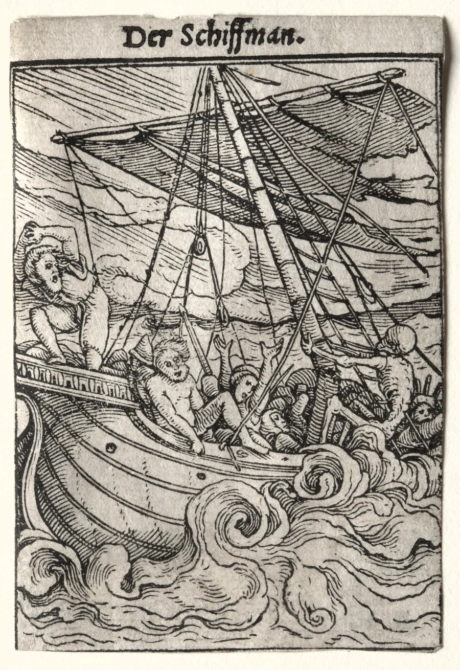 Dance of Death:  The Sailor by Hans Holbein the Younger
