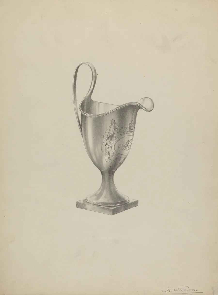 Silver Tea Set Creamer by Simon Weiss