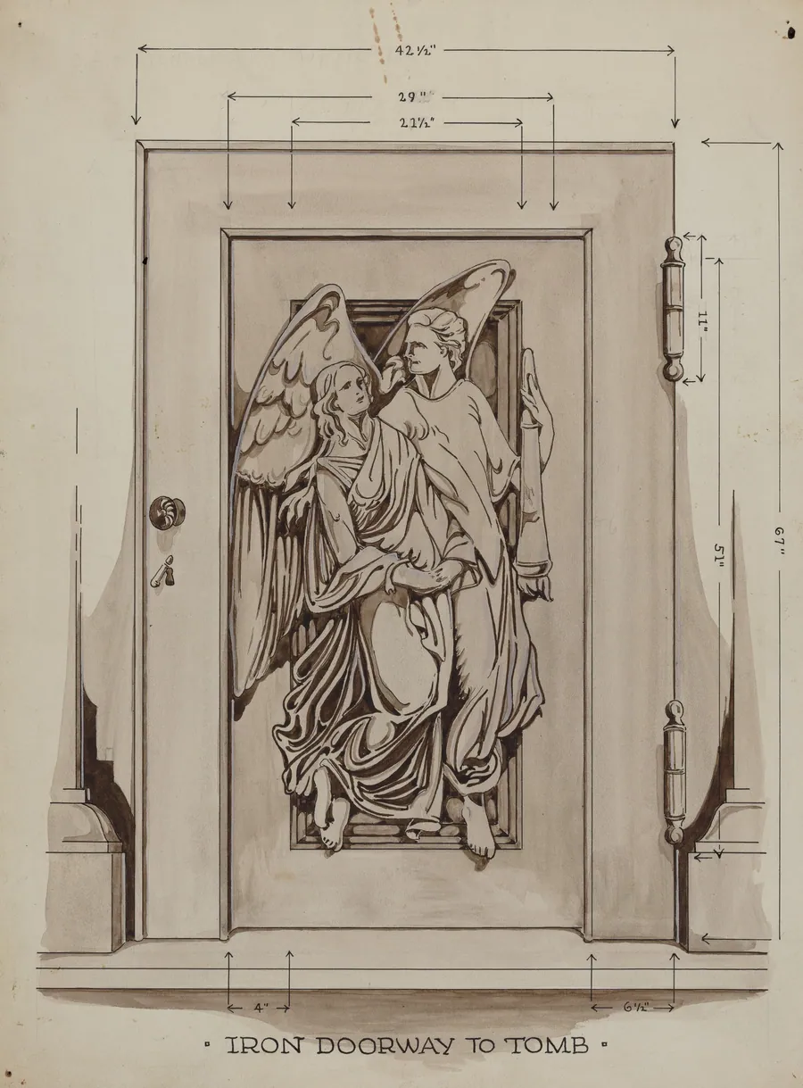 Iron Doorway to Tomb by Thomas Byrne