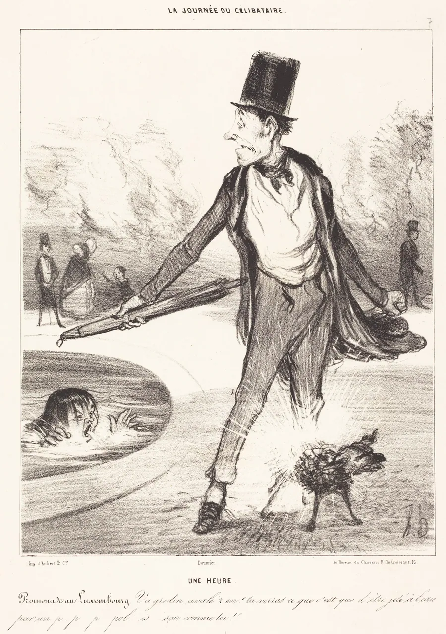 Une heure by Honoré Daumier