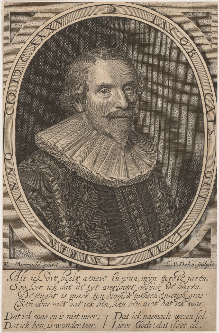 Jacob Cats, Poet by Cornelis van Dalen I