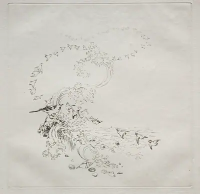 Parisian Service (Haviland service): Sunset (no. 11)