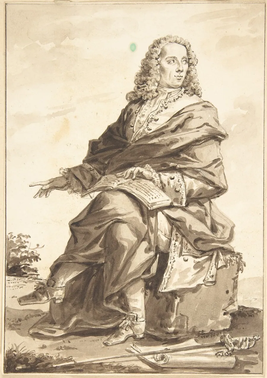 Portrait of J.-B. de Boyer, Marquis d'Argens by Jean-Baptiste-François Bosio