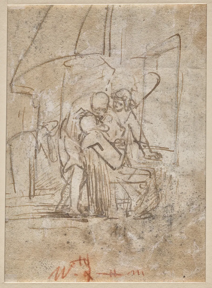 The Healing of Tobit (verso) by Ferdinand Bol