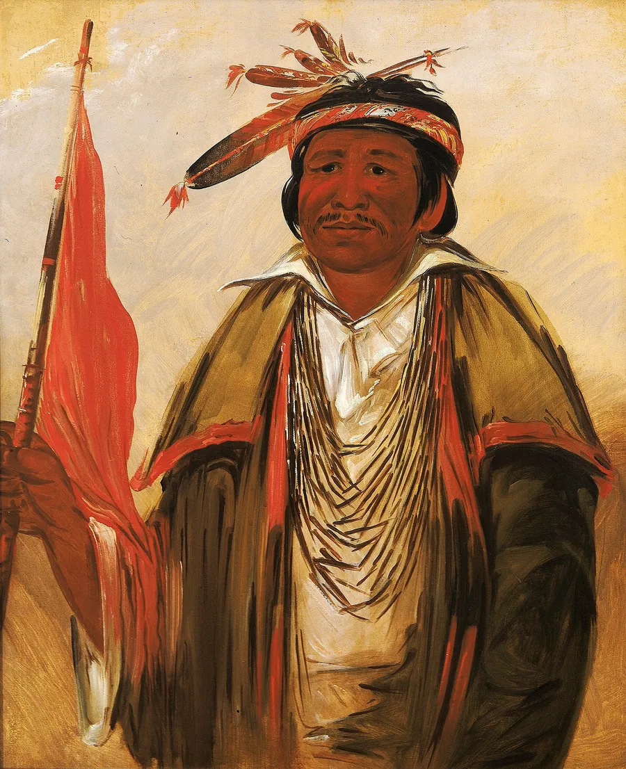 Ke-chím-qua, Big Bear by George Catlin, born Wilkes-Barre, PA 1796-died Jersey City, NJ 1872