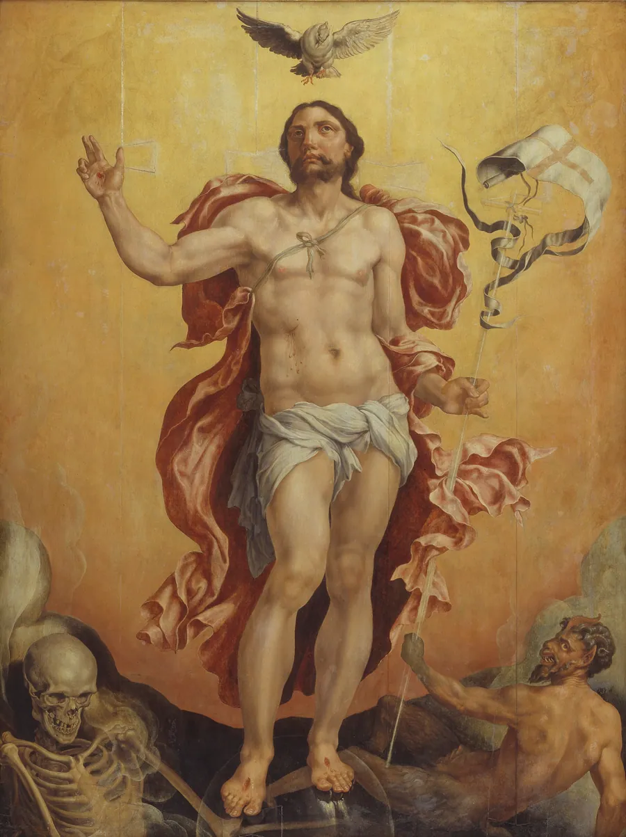 Kristus som sejrherre over synd og død by Maarten van Heemskerck