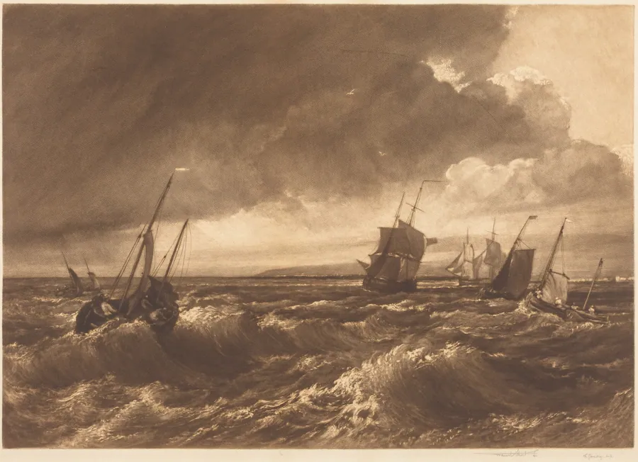The Mouth of the Thames—Isle of Sheppey in Distance by Frank Short