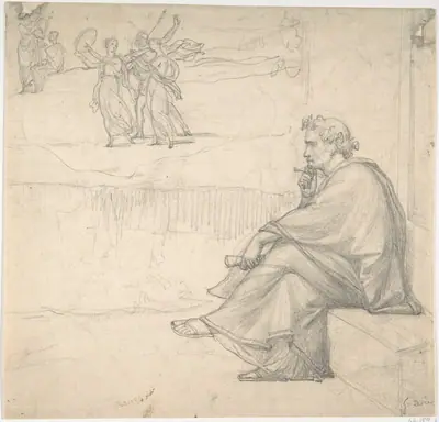 Male figure in classical costume