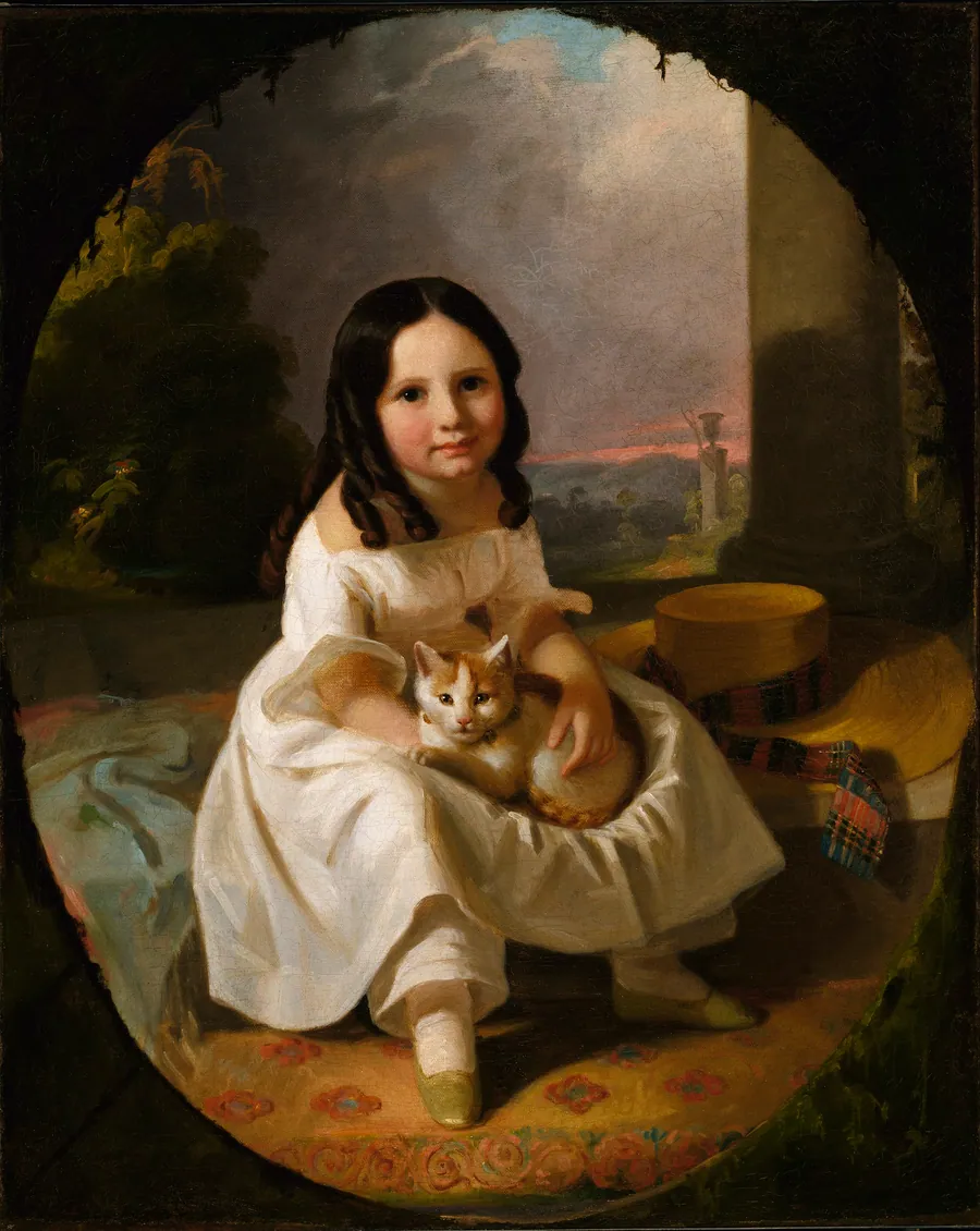 Mary Elizabeth Francis, the Artist's Daughter by John F. Francis, born Philadelphia, PA 1808-died Jeffersonville, PA 1886