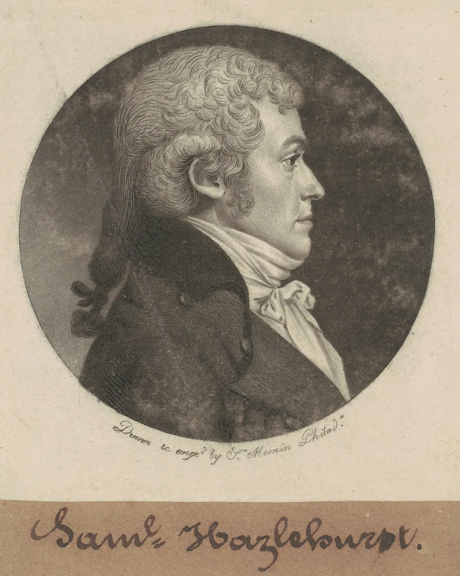 Samuel Hazlehurst by Charles B. J. Févret de Saint-Mémin