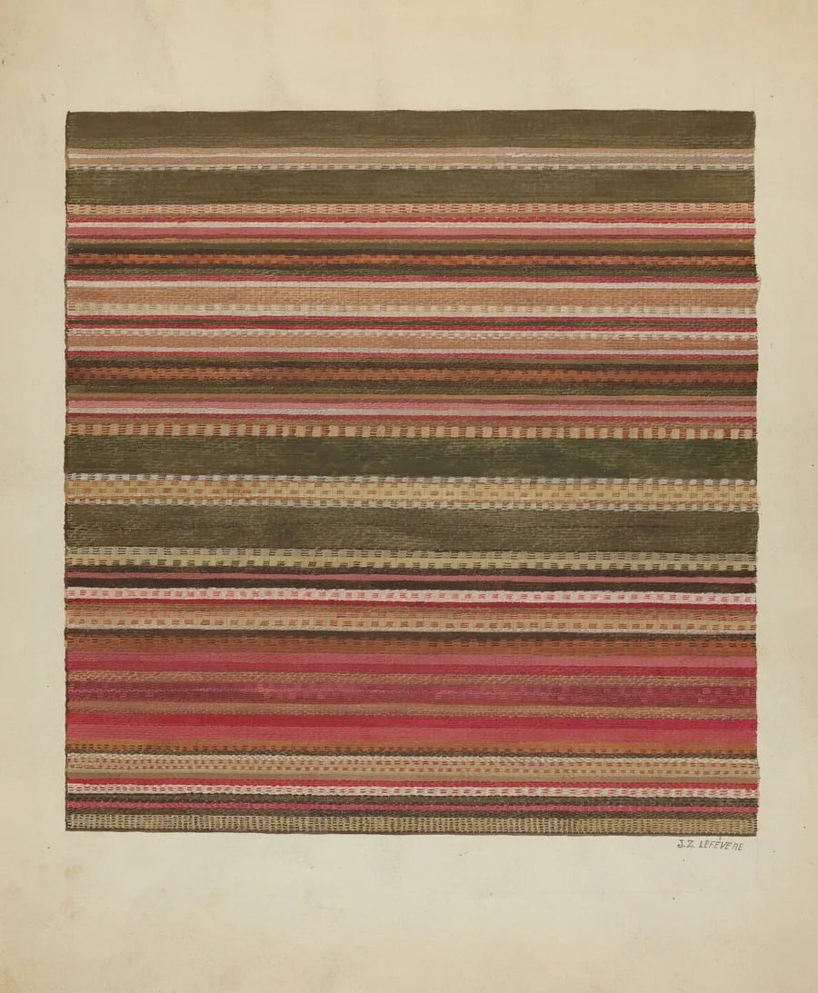 Handwoven Carpet by Jules Lefevere