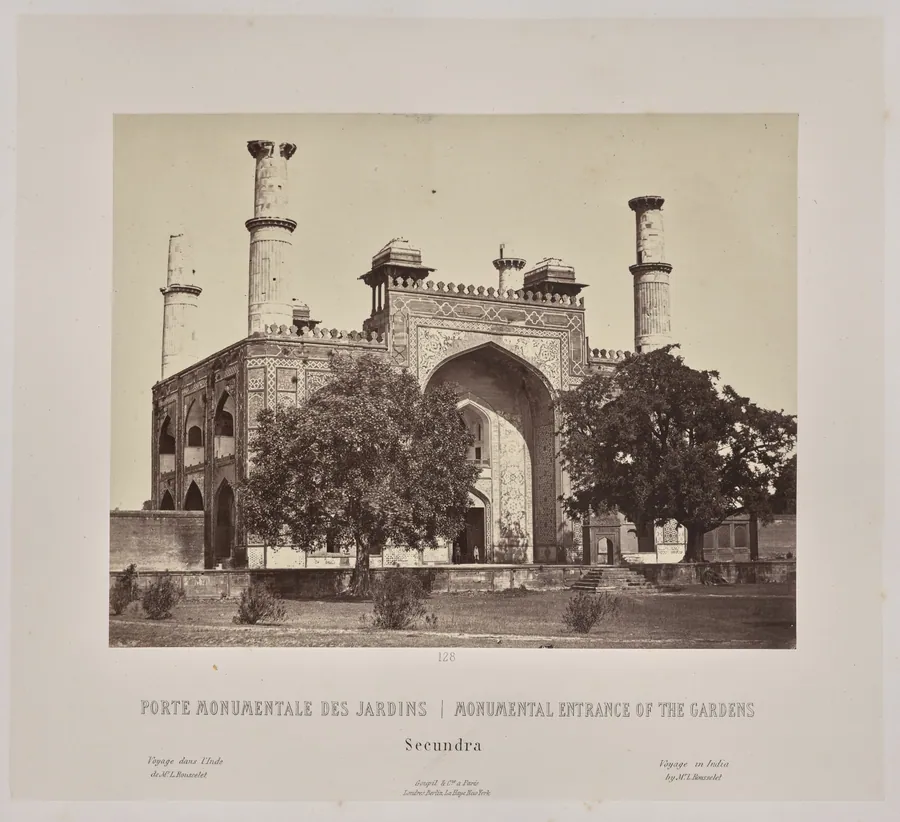 Monumental Entrance of the Gardens, Secundra by Louis-Théophile Marie Rousselet
