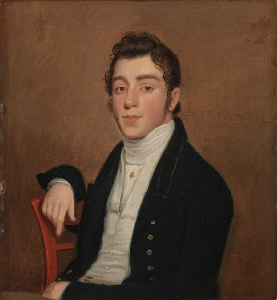 Portrait of Mendes Cohen by Joseph Wood, born Clarkstown, NY 1778-died Washington, DC 1830