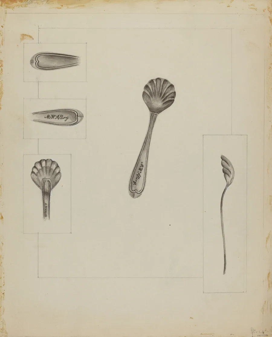 Silver Sugar Spoon by Anthony Zuccarello