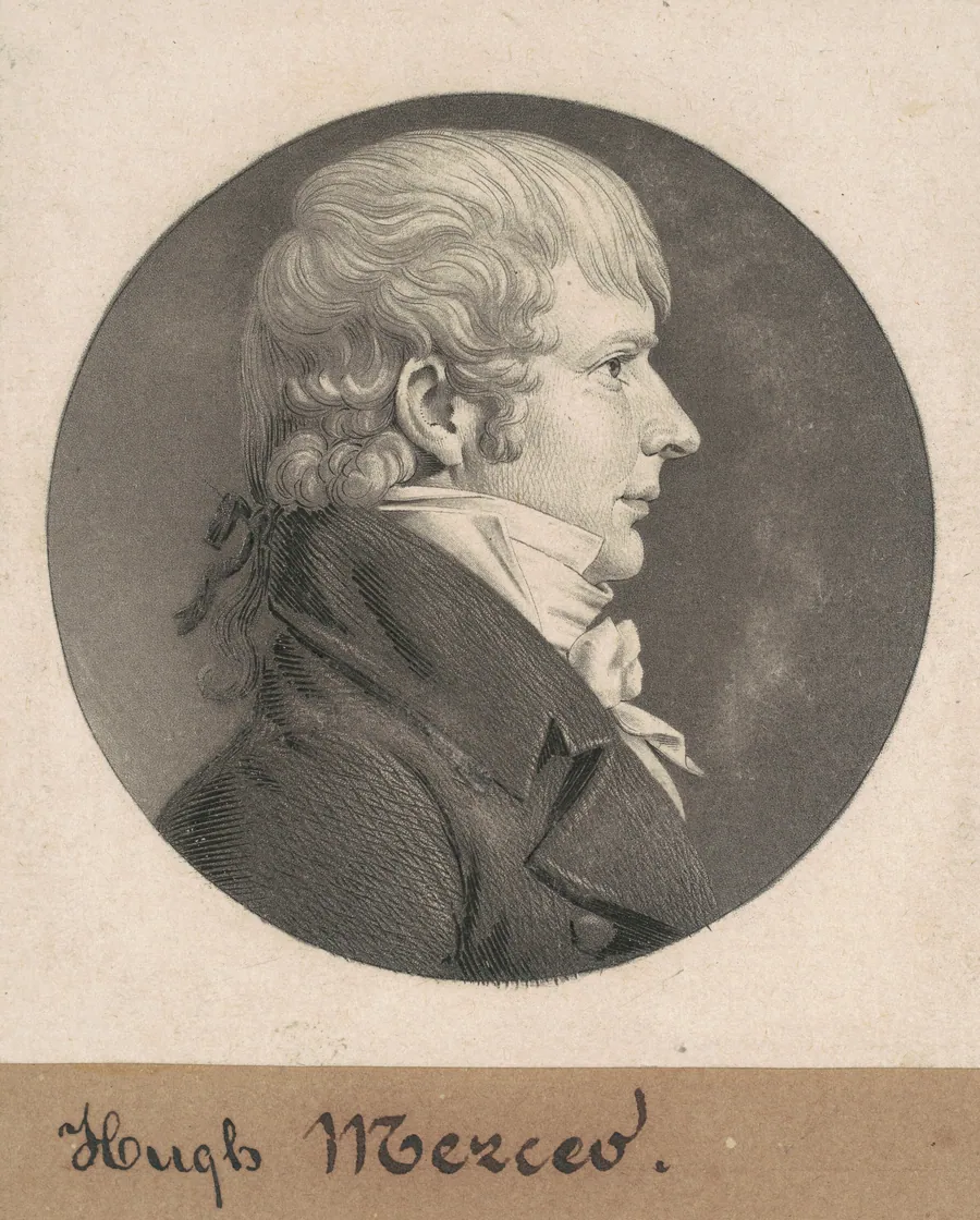 Hugh Tenant Weedon Mercer by Charles B. J. Févret de Saint-Mémin