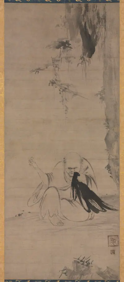 Monk Mending Clothes in the Morning Sun (Chōyō Hotetsuzu)