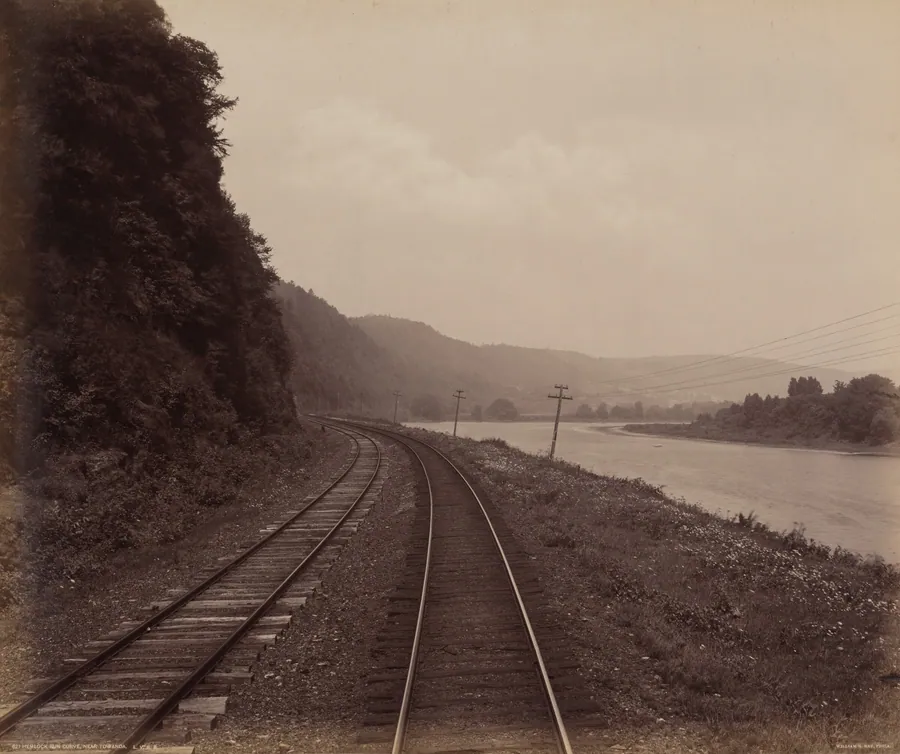 Hemlock Run Curve, Near Towanda by William H. Rau