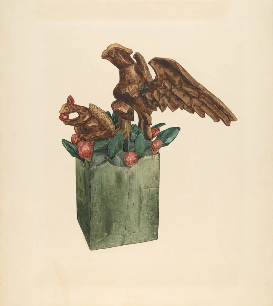 Squirrel and Eagle by Giacinto Capelli
