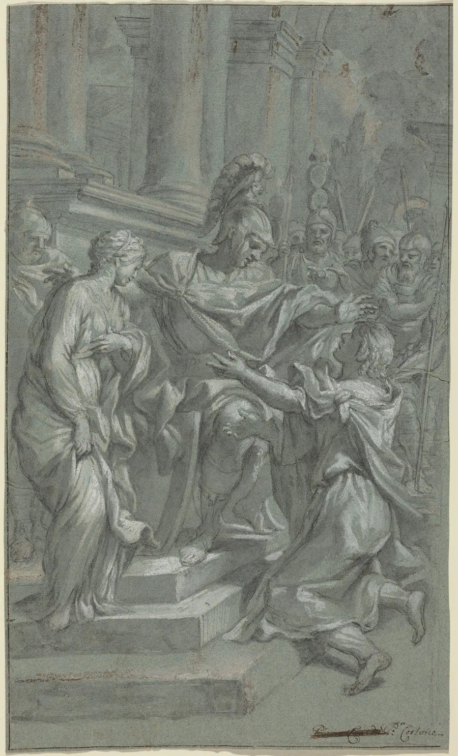 Scipio Restoring His Captive to Her Lover by Italian 17th Century