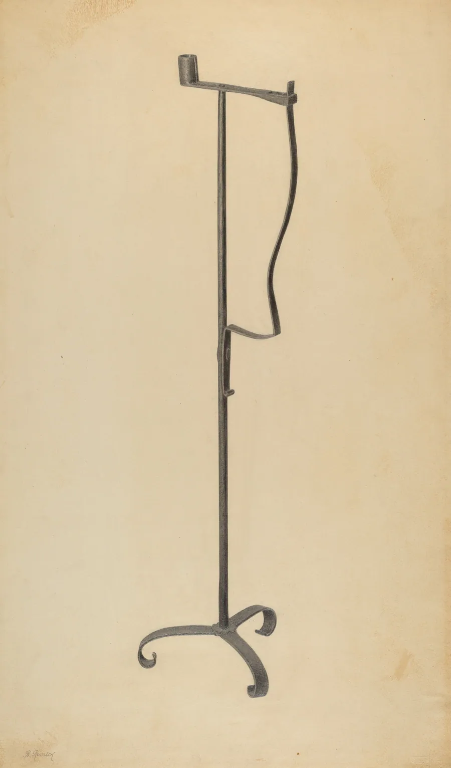 Rush and Candle Stand by Benjamin Resnick