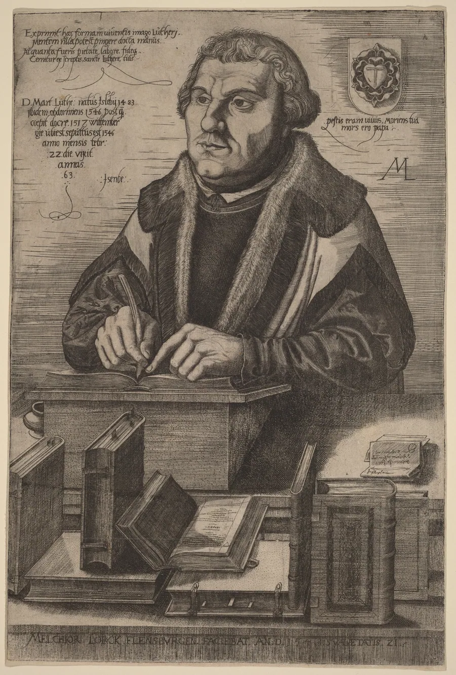 Martin Luther by Melchior Lorch