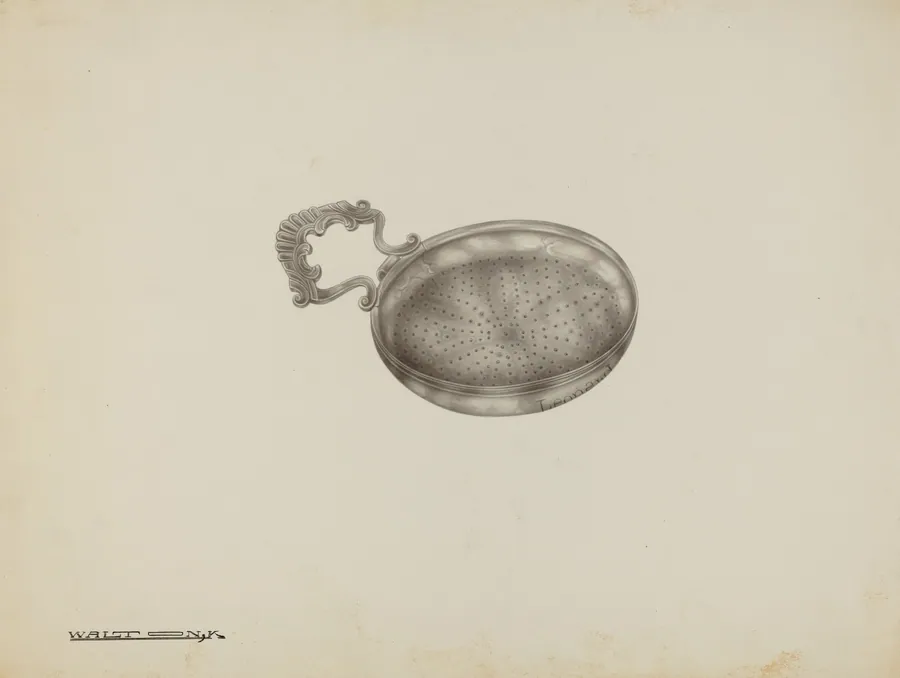 Silver Lemon Strainer by Kalamian Walton