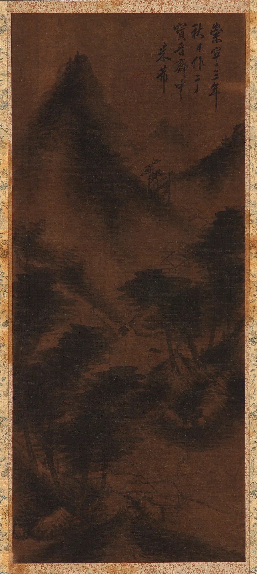 Landscape: rain in a mountain gorge by Formerly attributed to Mi Fu (傳)米芾 (1052-1107)