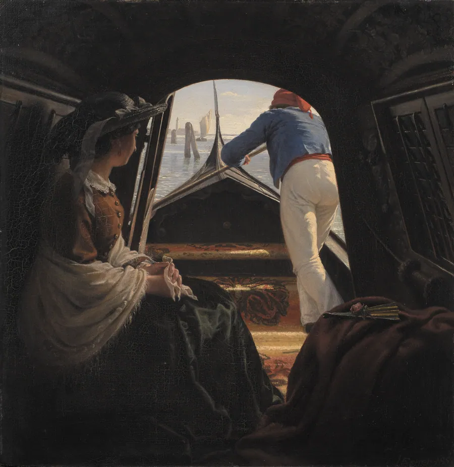 En gondol by Julius Exner