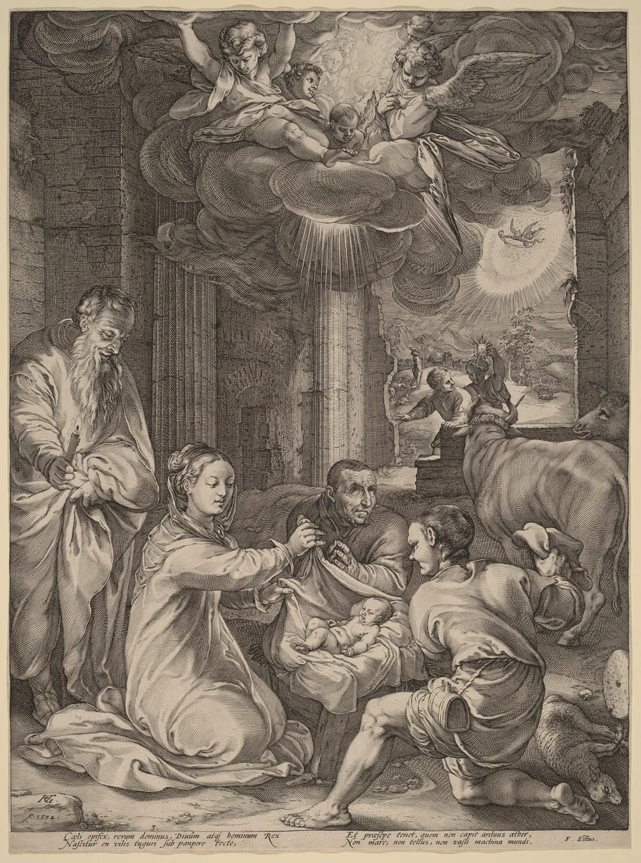 The Adoration of the Shepherds by Hendrick Goltzius
