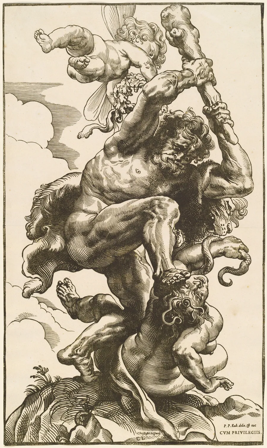 Hercules Fighting the Fury and the Discord by Christoffel Jegher