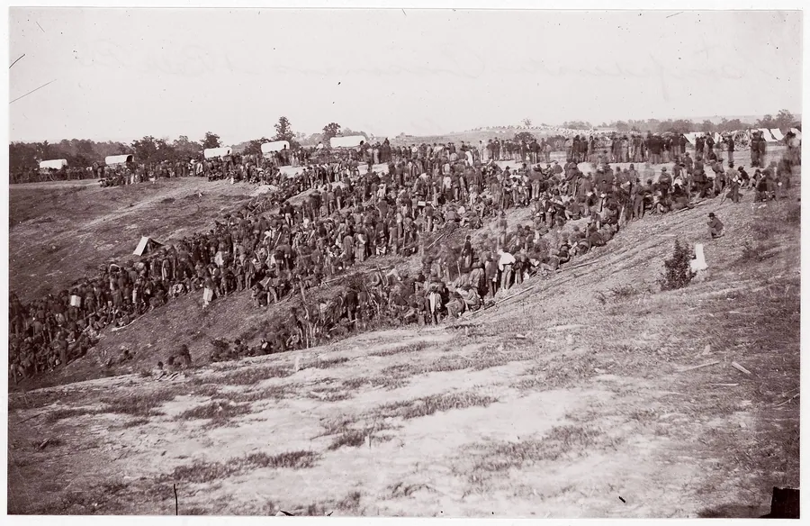 Confederate Prisoners at Belle Plain by Timothy H. O'Sullivan