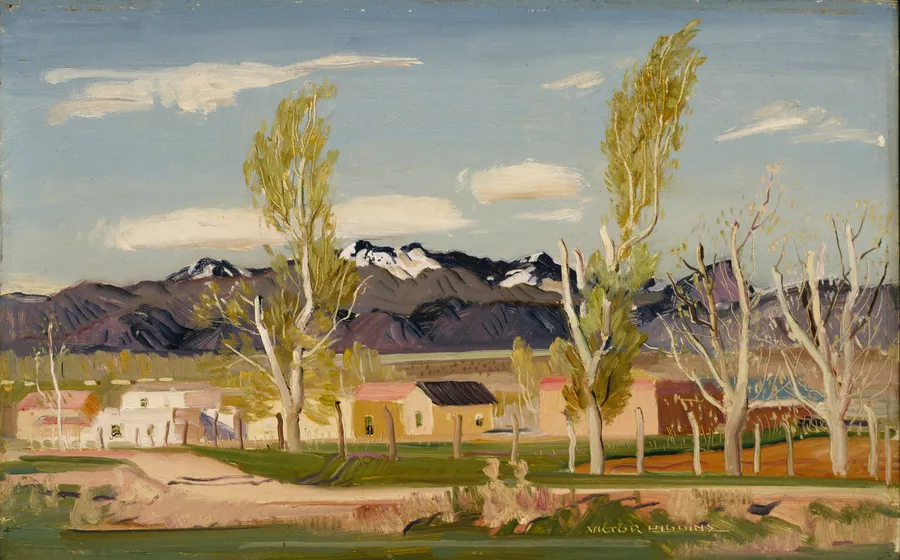Valley Spring by Victor Higgins, born Shelbyville, IN 1884-died Taos, NM 1949